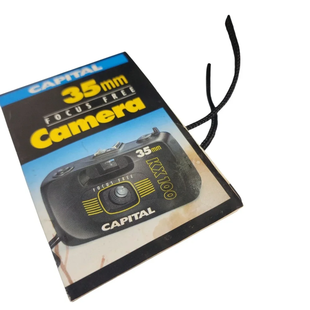 Capital KX100 35mm Focus Free Camera Black Vintage‎ Retro